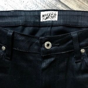 Naked & Famous Men’s Black Jeans